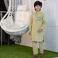 Load image into Gallery viewer, BOYS EMBROIDERY KABLI-MINT
