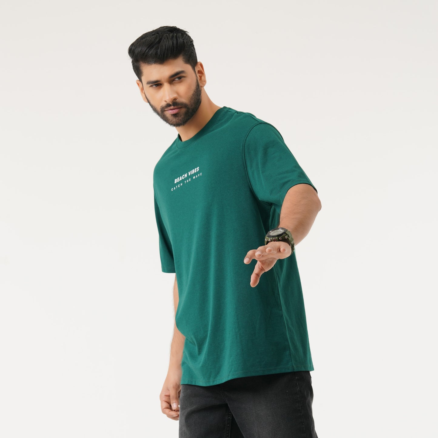 Mens Green Oversized T-Shirt