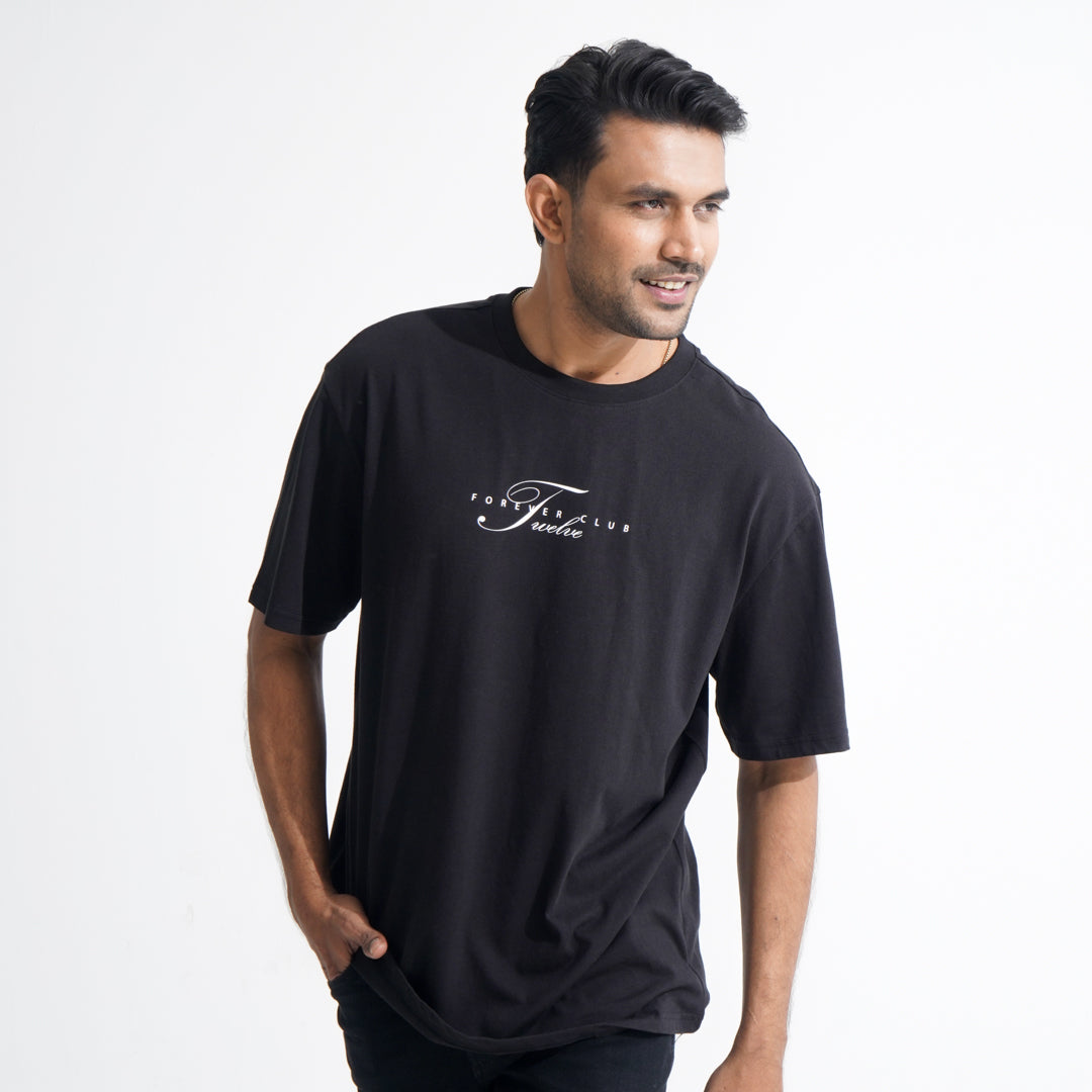 Mens Black Oversized T-Shirt