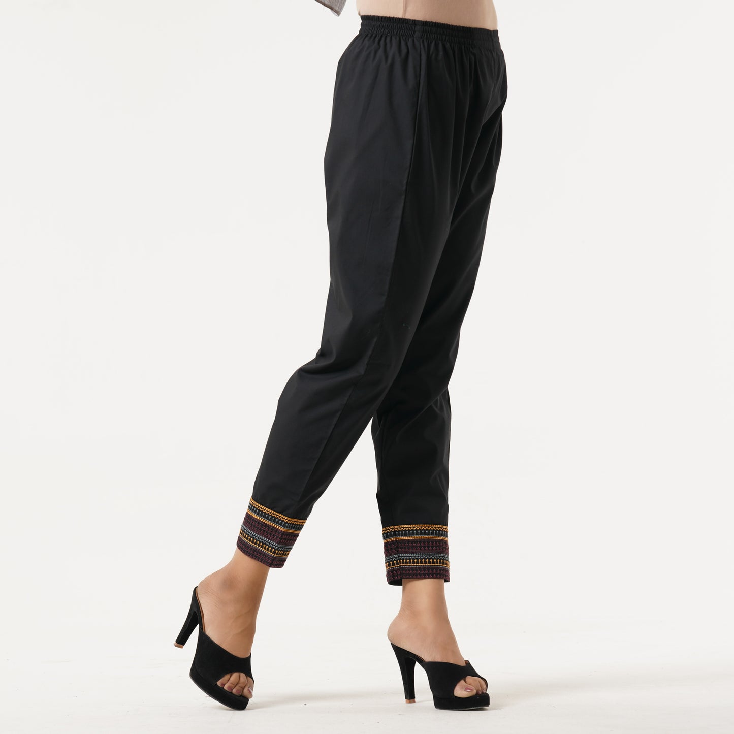 Womens Black Ethnic Bottom
