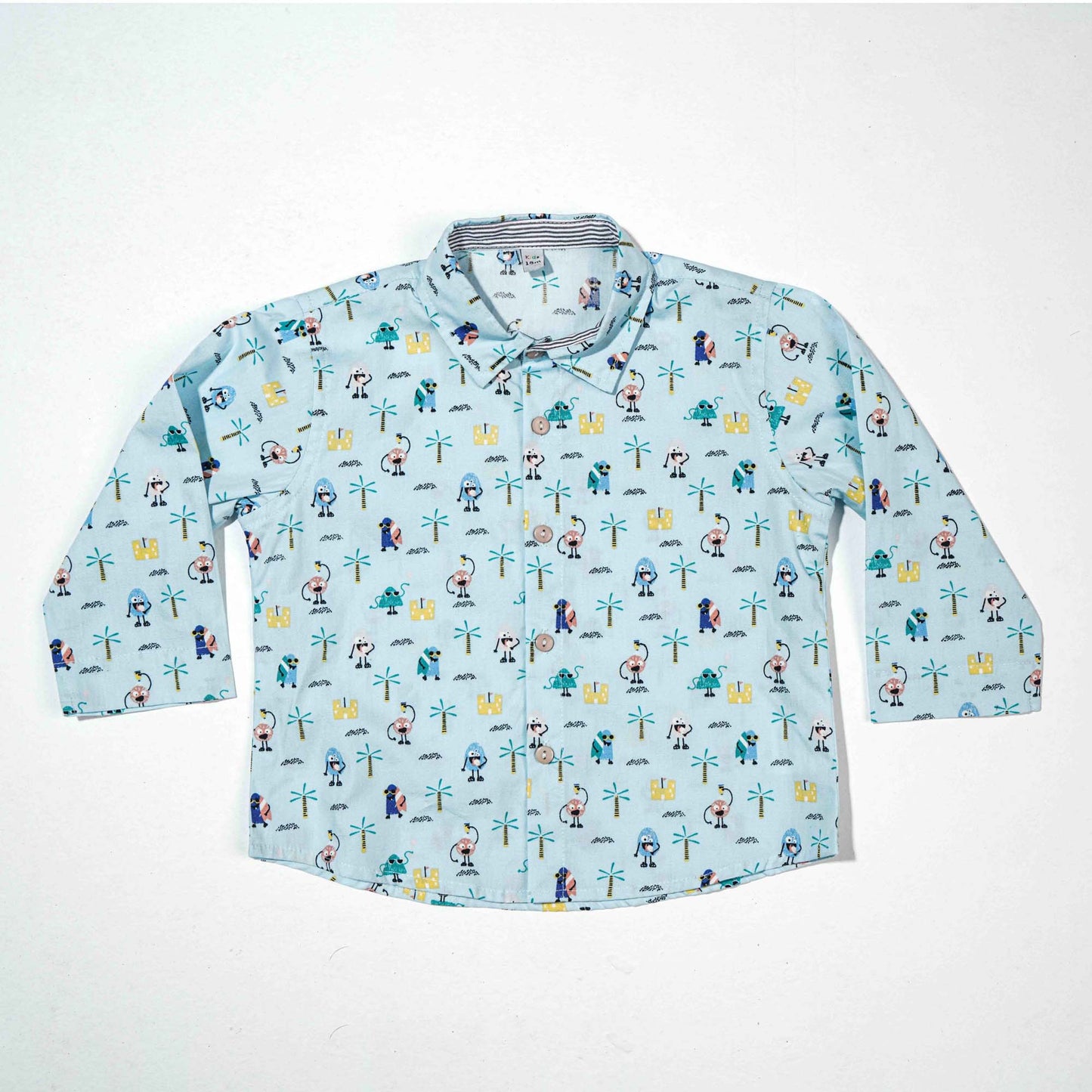 New Born Boys 2 Pcs-Sky Print