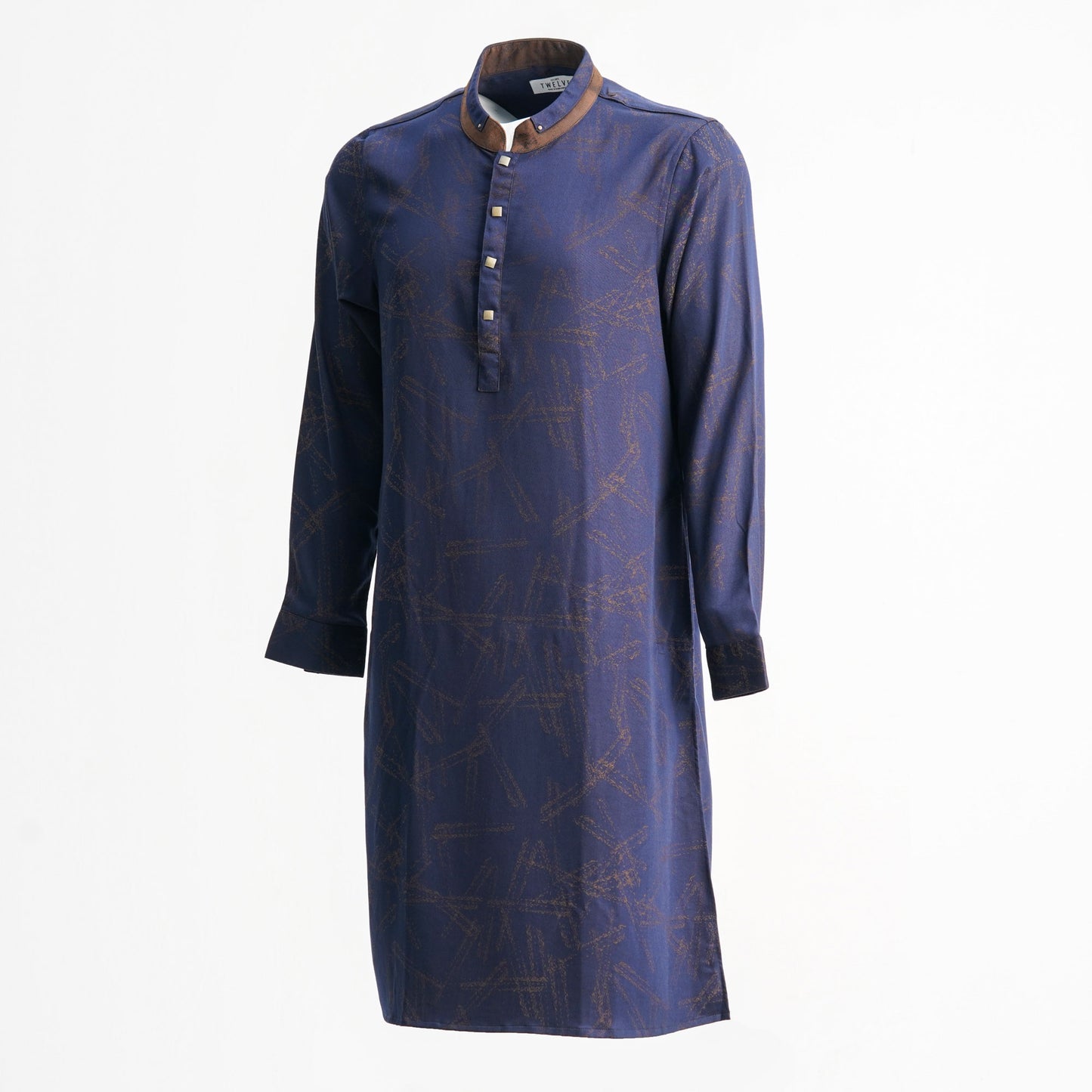 Mens Navy & Coffee Panjabi