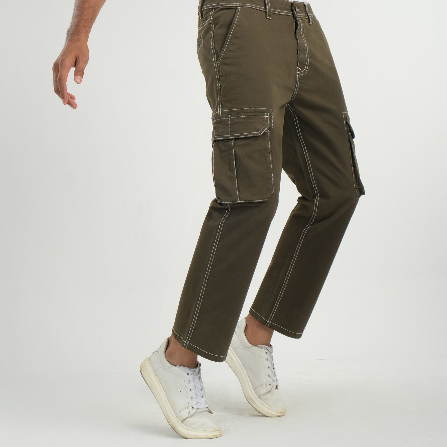 Mens Olive Cargo Pant