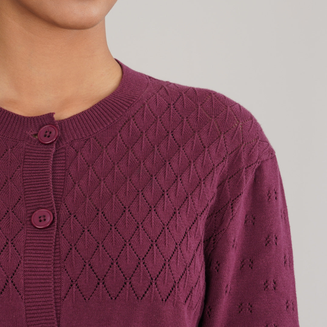 Womens Maroon Sweater