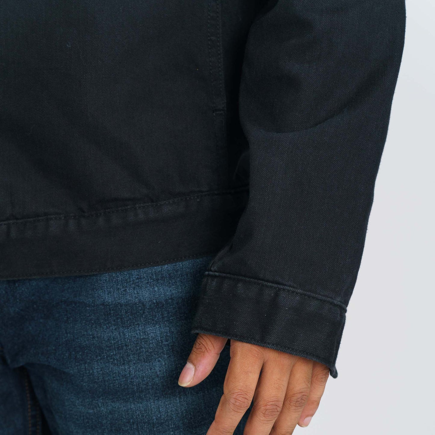 Mens Black Denim Jacket
