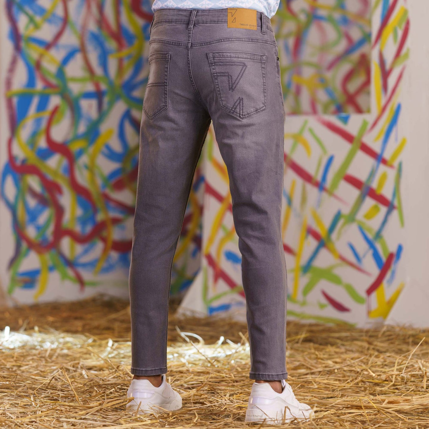 Mens Light Grey Denim