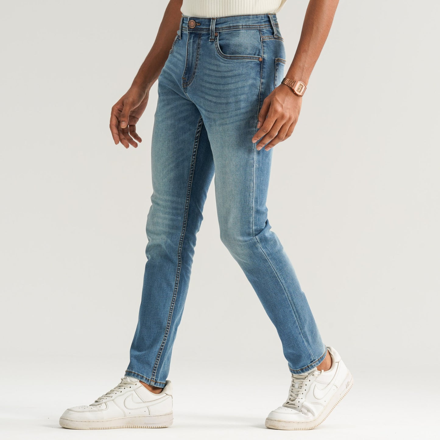 Mens Blue Denim Pant