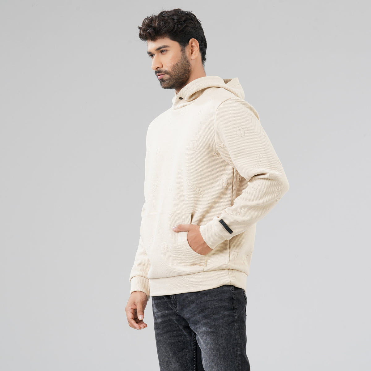 Men's Off White Hoodie