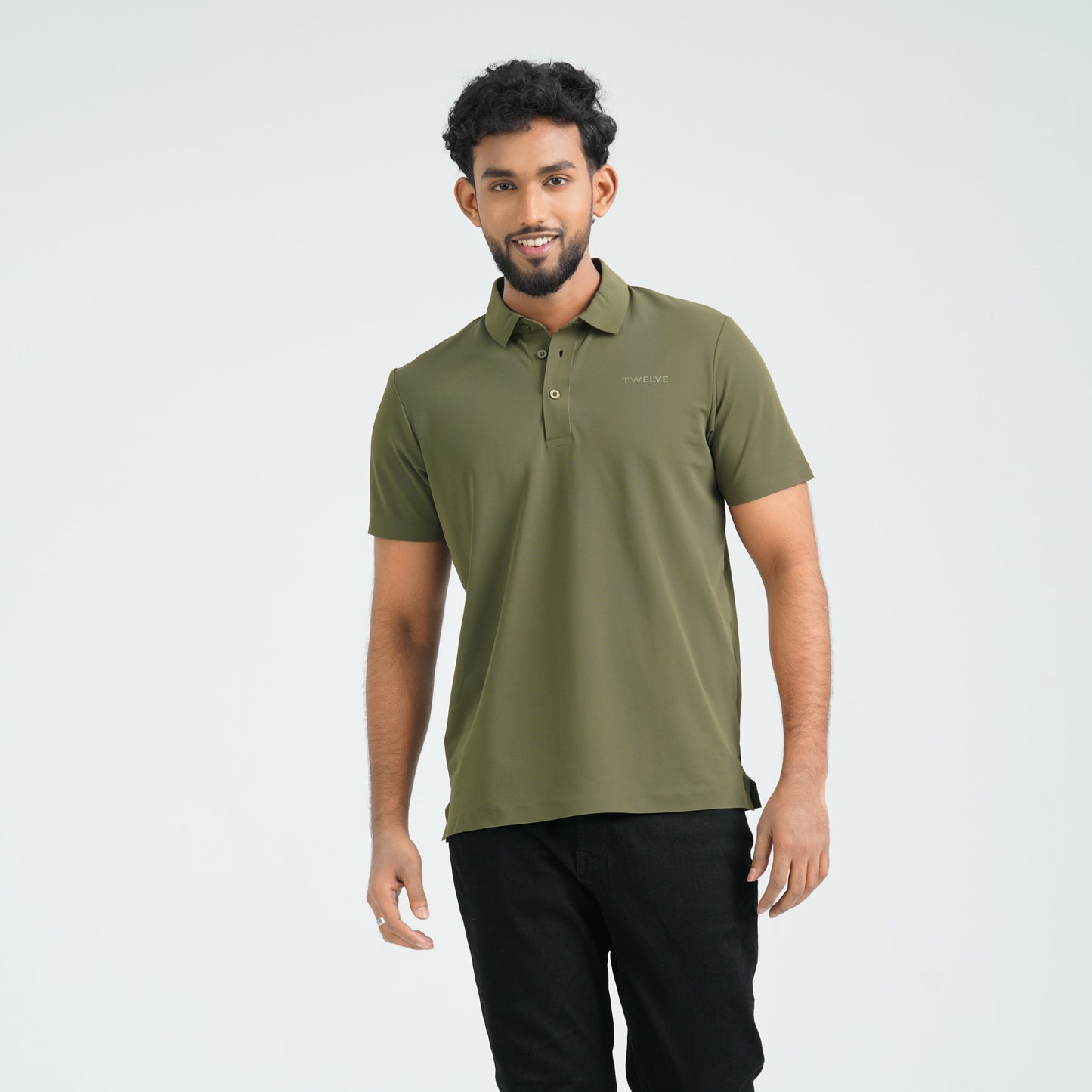 Men’s Olive Seamless Polo
