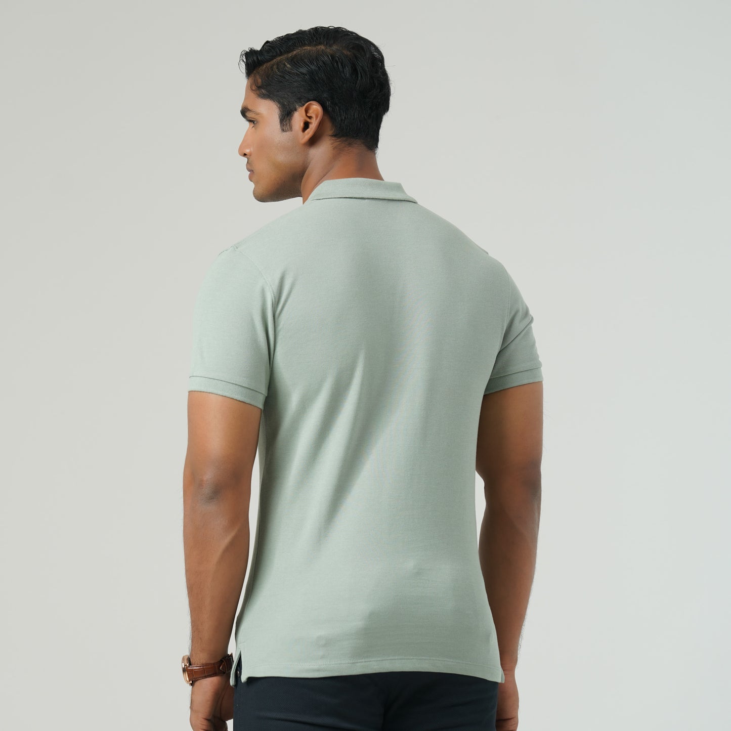 Mens Light Green Polo Shirt