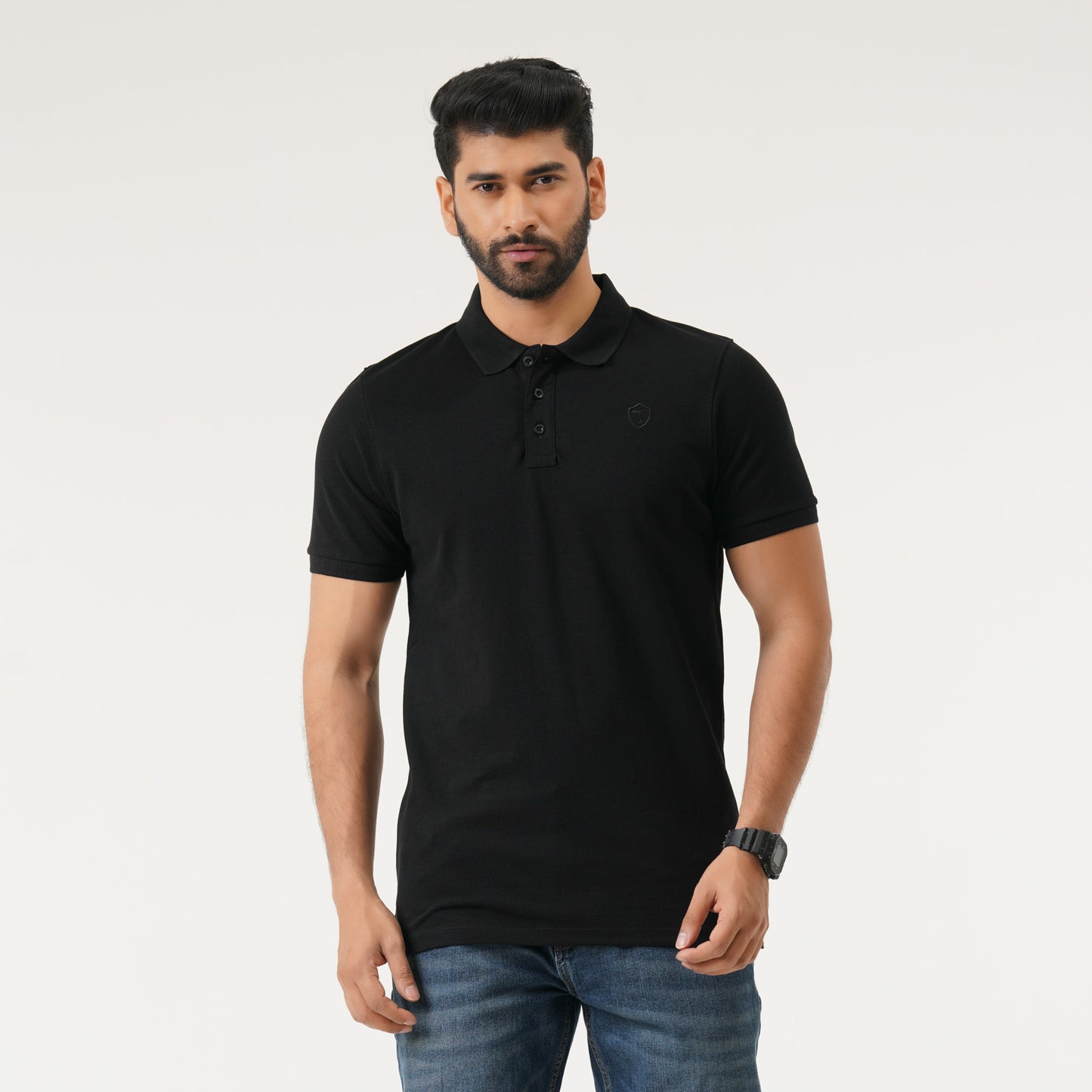 Mens Black Polo