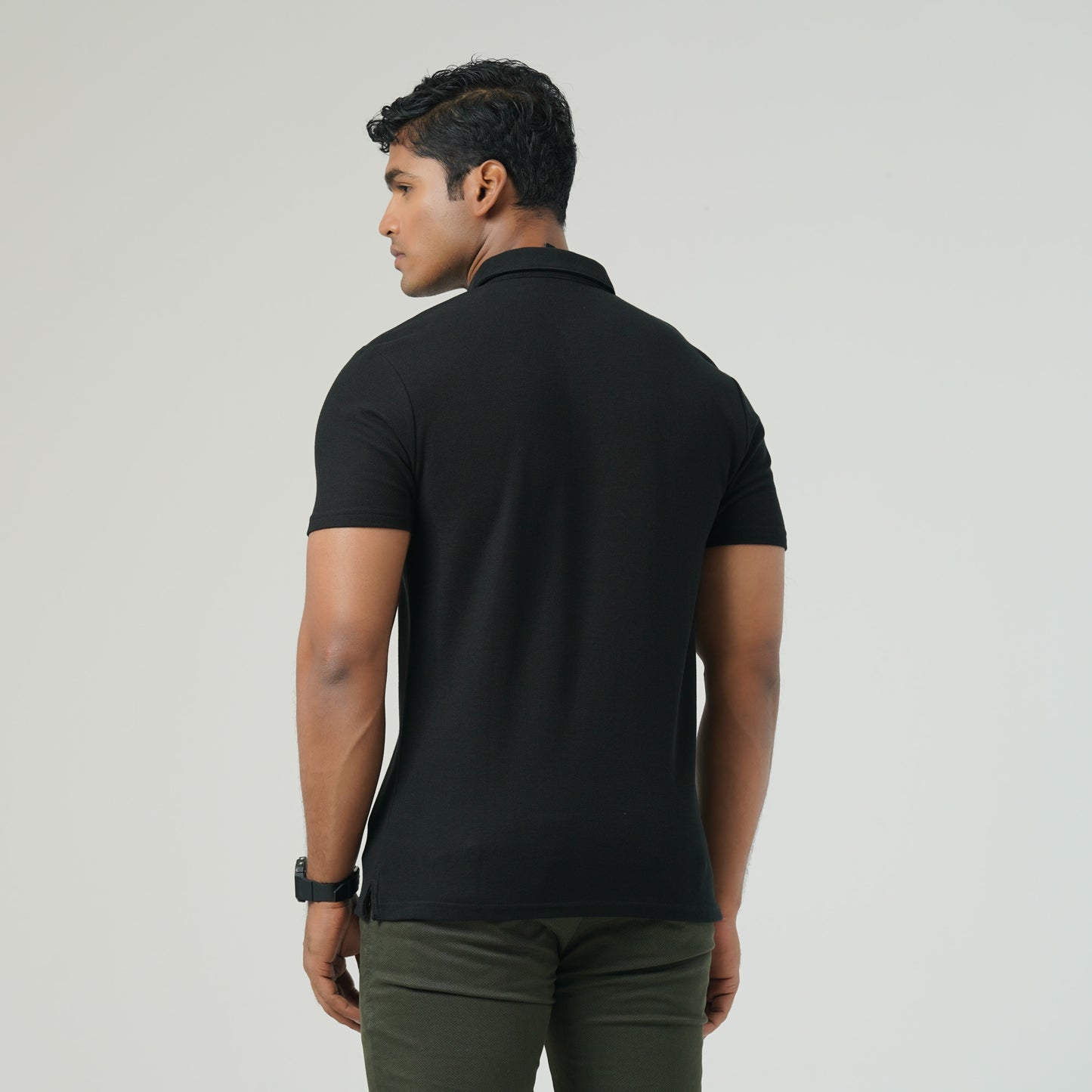 Mens Black Polo