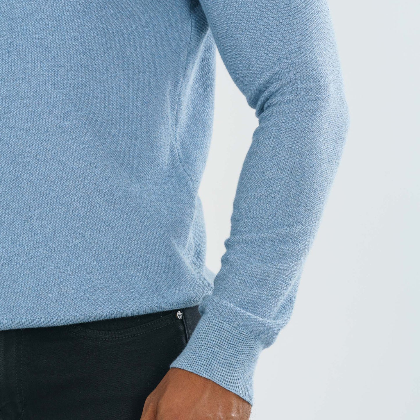 Mens Light Blue Sweater Pullover