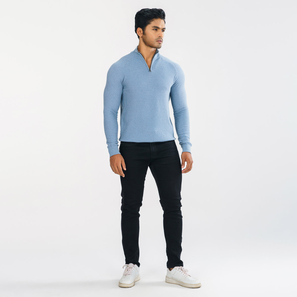 Mens Light Blue Sweater Pullover