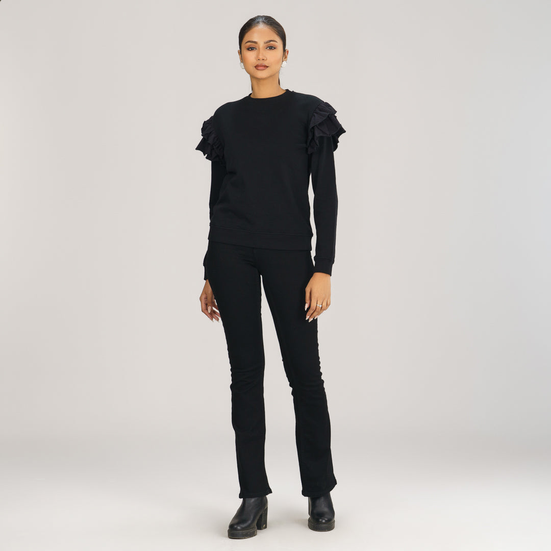 Womens Black Sweatshirt