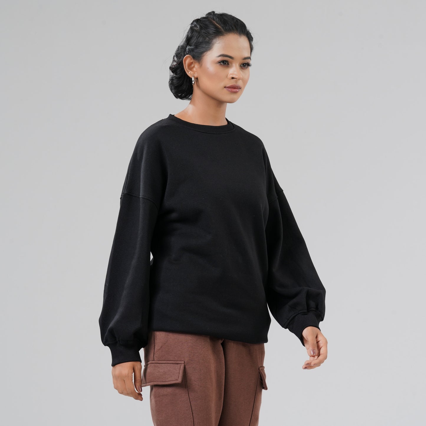 Women's Black Sweat Shirt