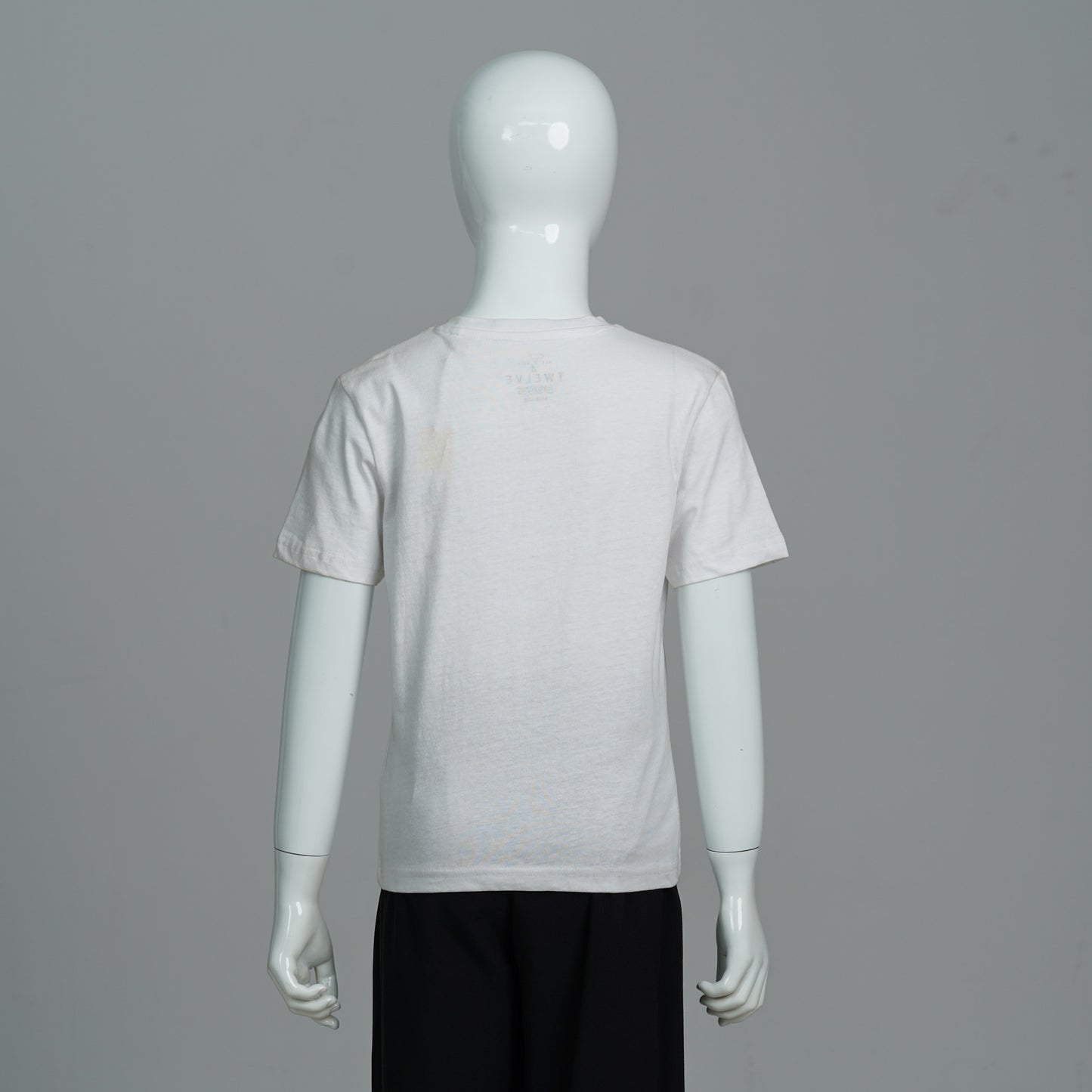 Boys White Graphic T-Shirt