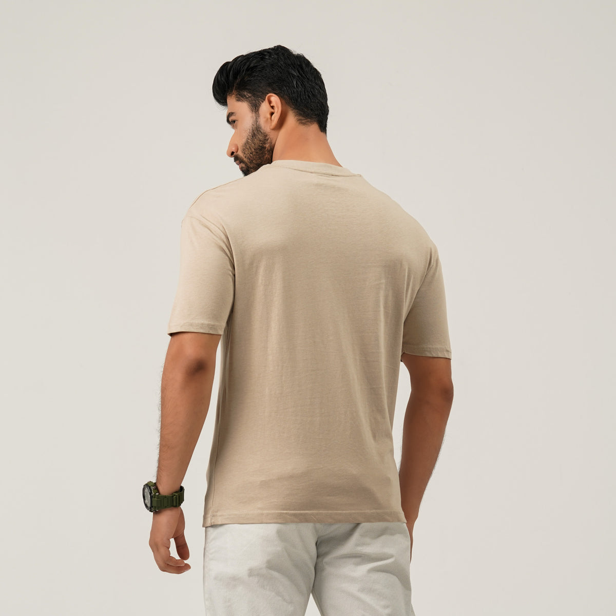 Mens Oversize Beige T-Shirt