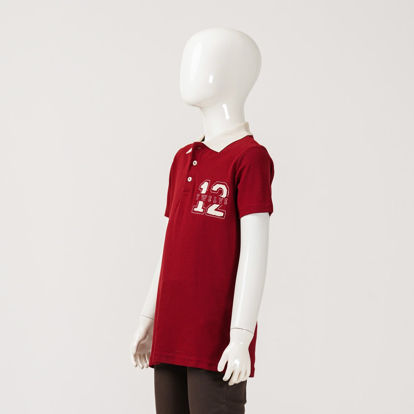 Boys Maroon Polo