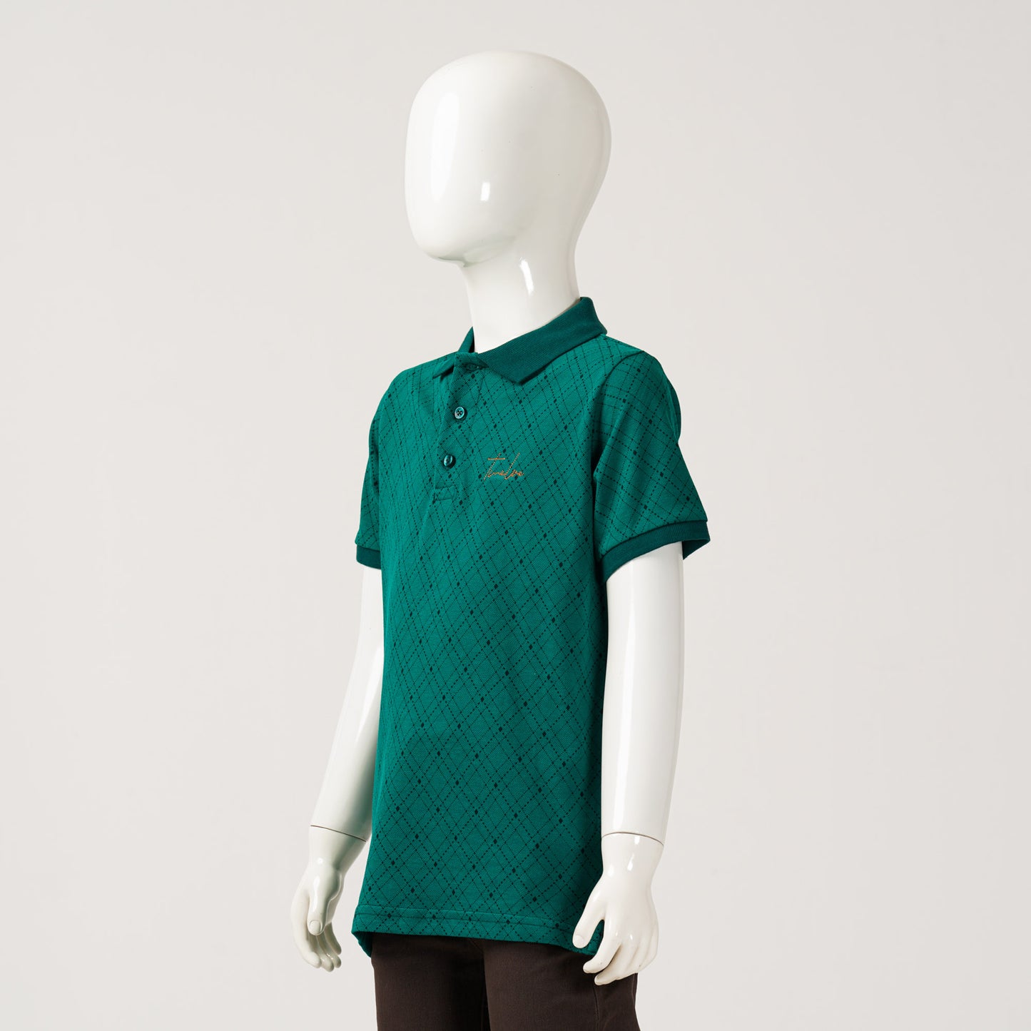 Boys Green Aop Polo