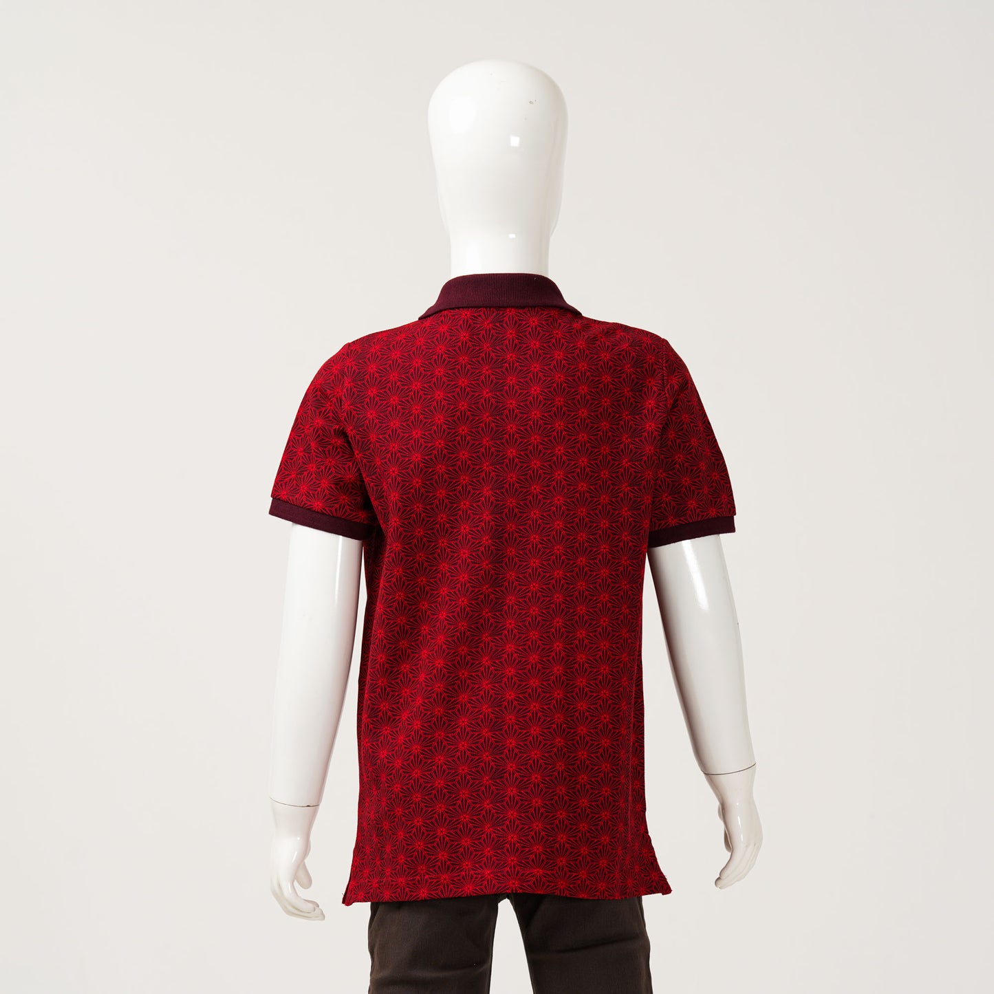 Boys Maroon Aop Polo