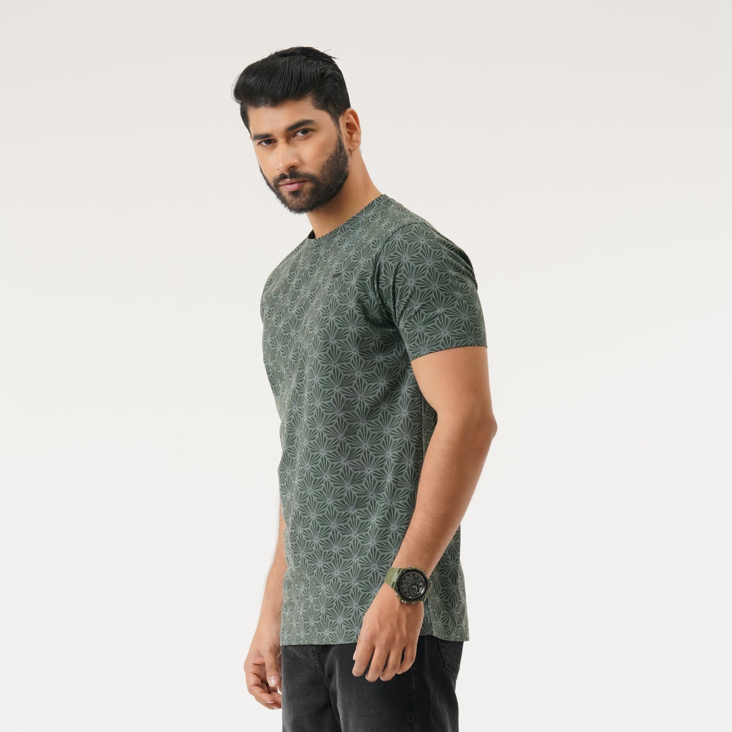 Mens Charcoal Green T-Shirt