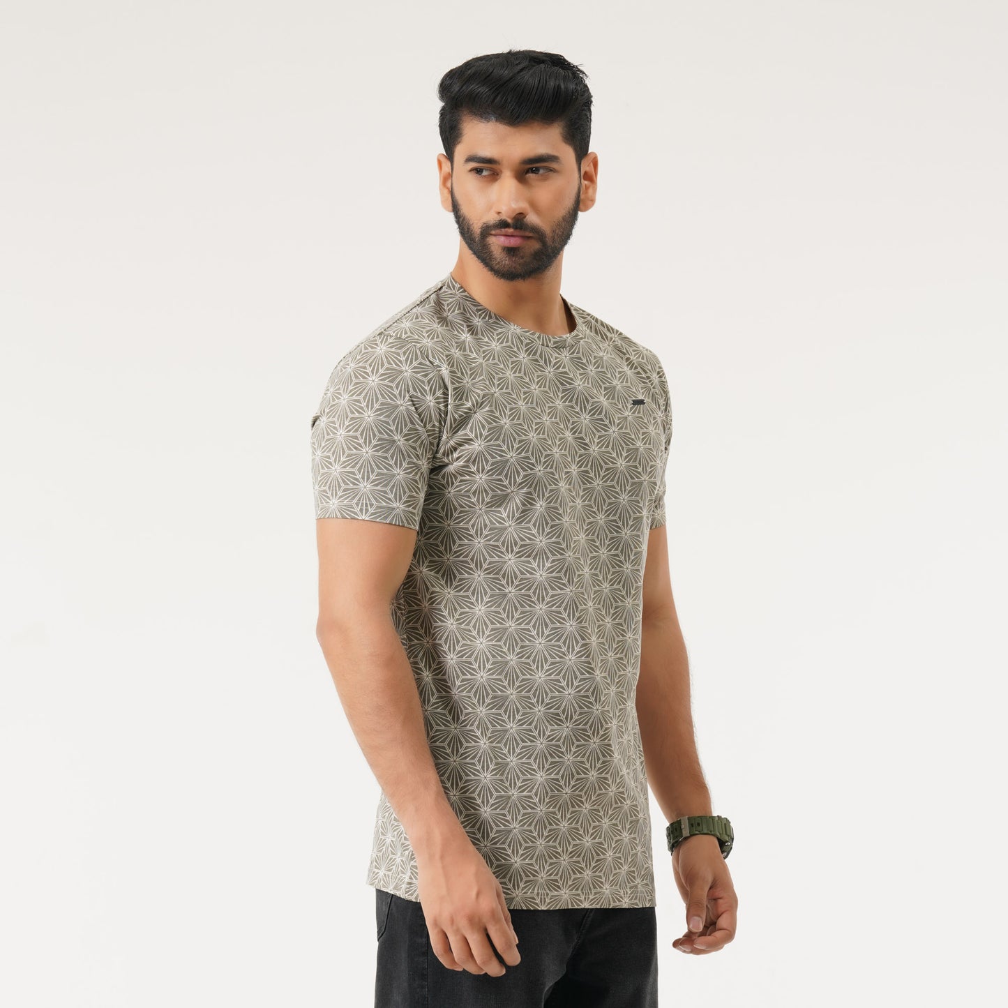Mens Beige T-Shirt