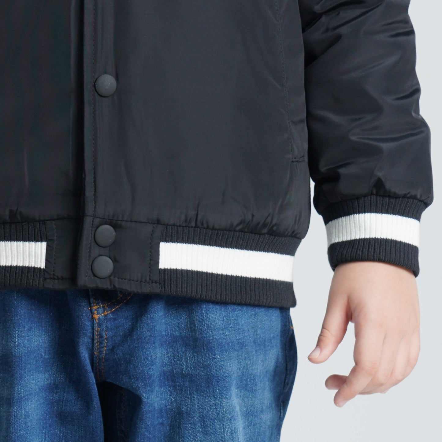 Boys Bomber Black Jacket