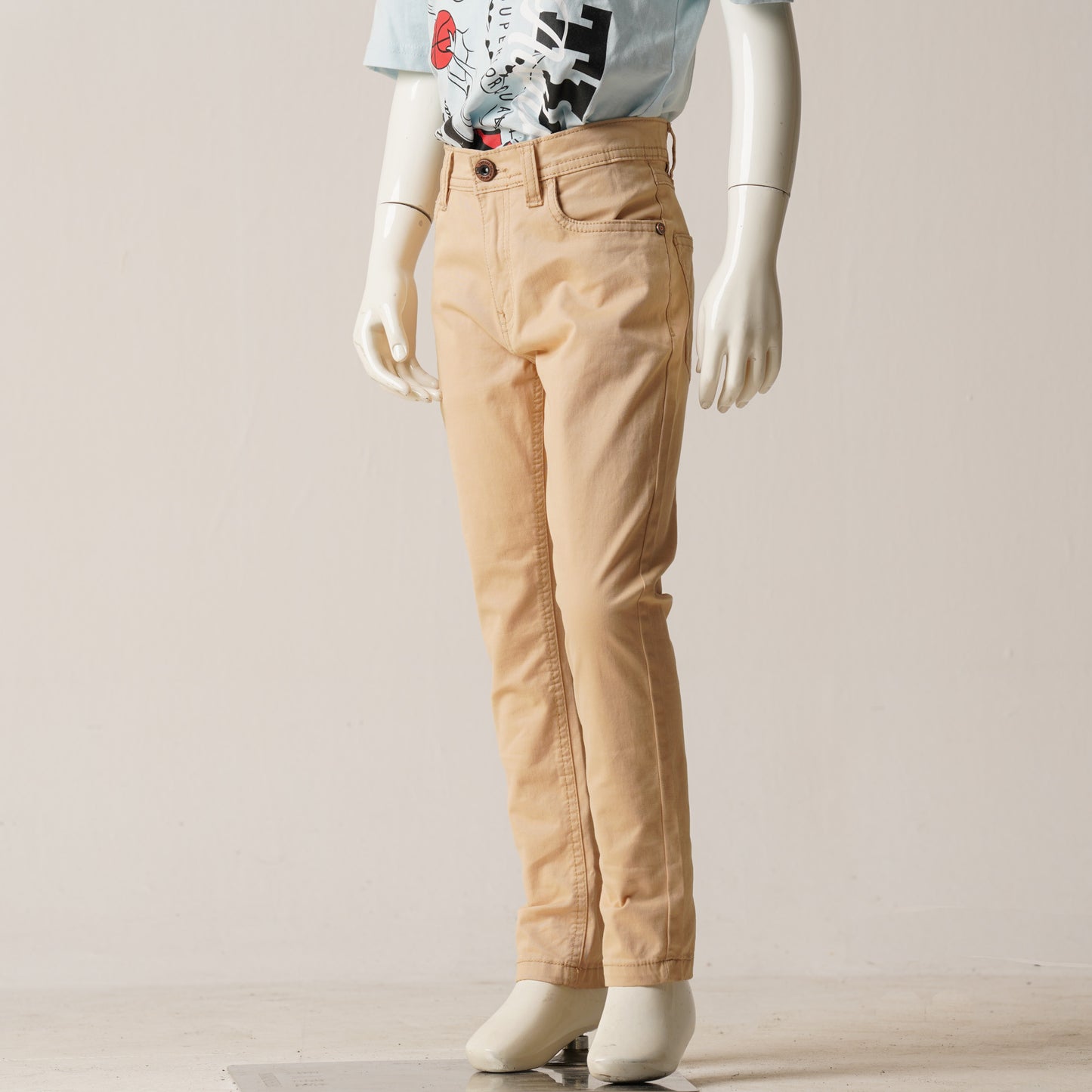 Boys Twill Pant-Beige