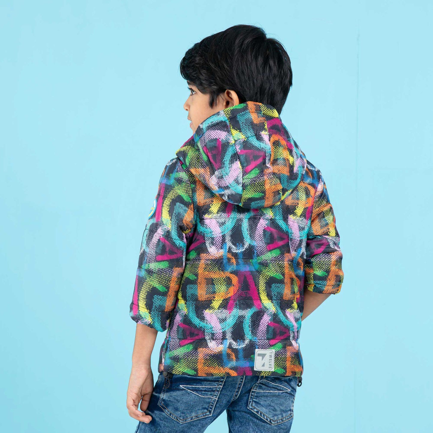 Baby Boys Quilting Jacket- Multi Color Aop