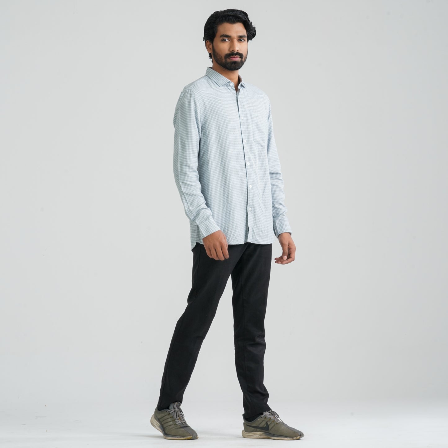 Men’s Ash Check Casual Shirt