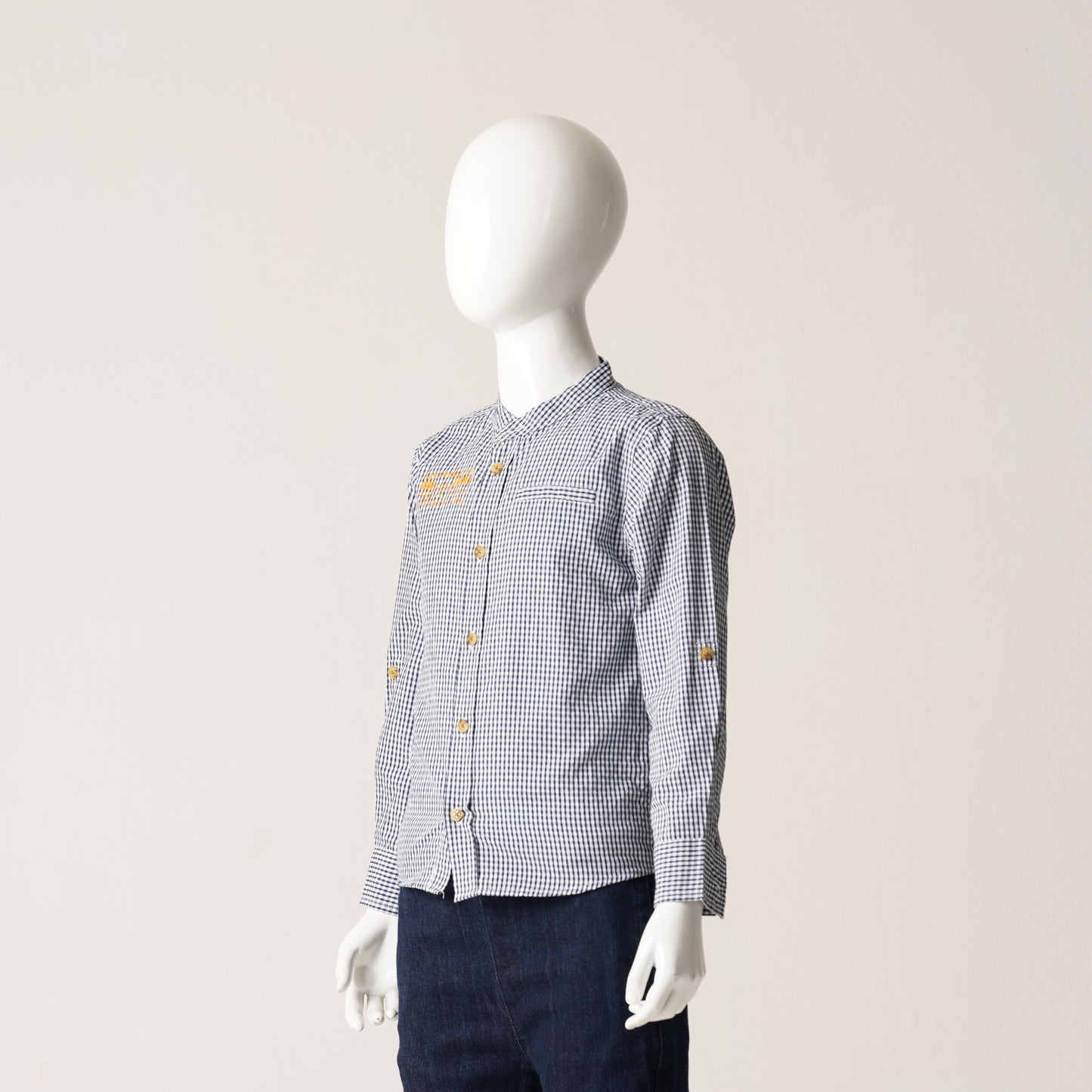 Baby Boys Shirt-Black/White