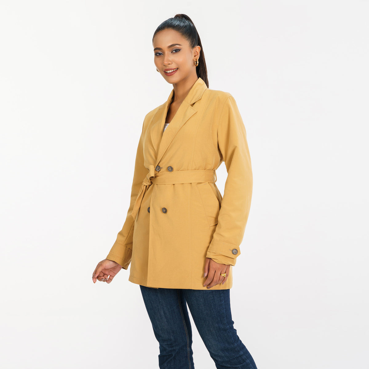Womens Brown Trench Coat