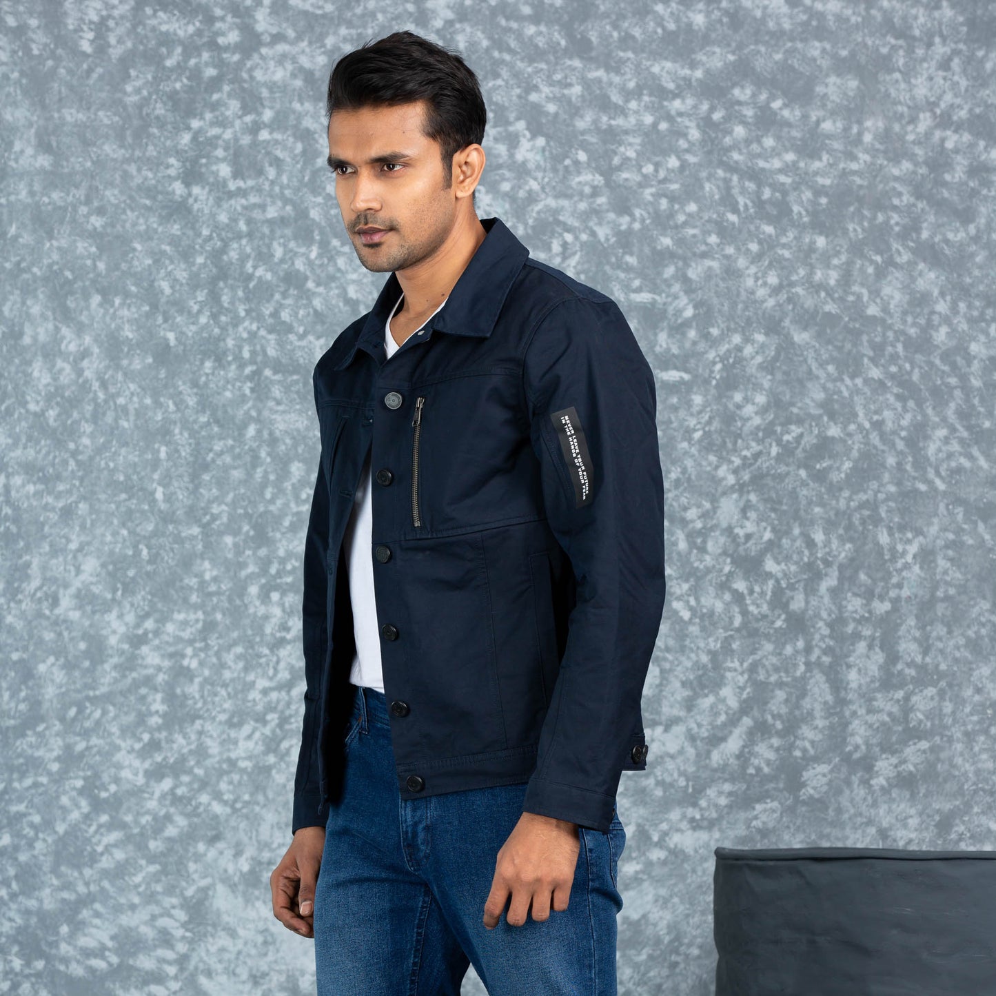 Mens Twill Jacket- Navy