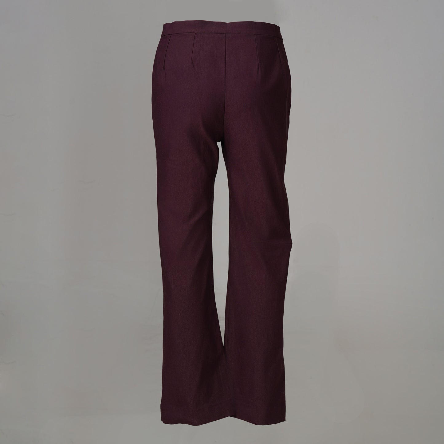 Womens Maroon Twill Pant