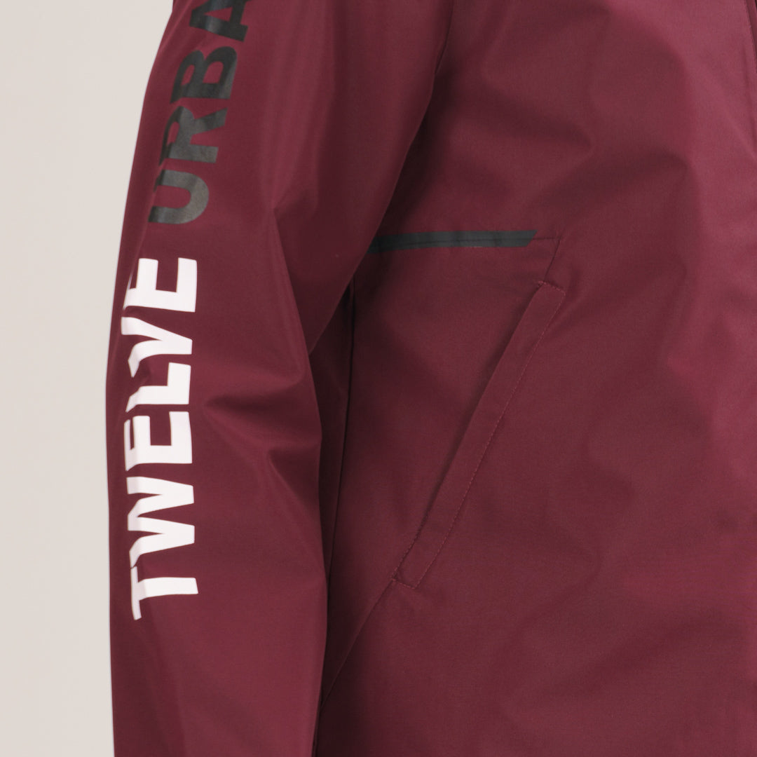 Mens Maroon Windbreaker