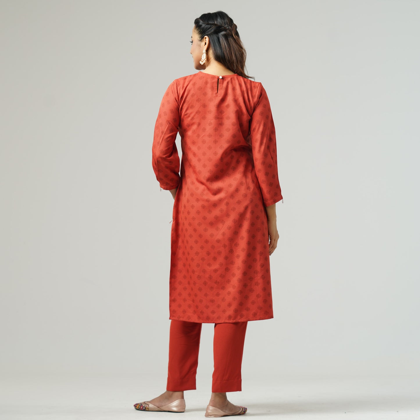 Womens Burnt Orange Two Piece Set