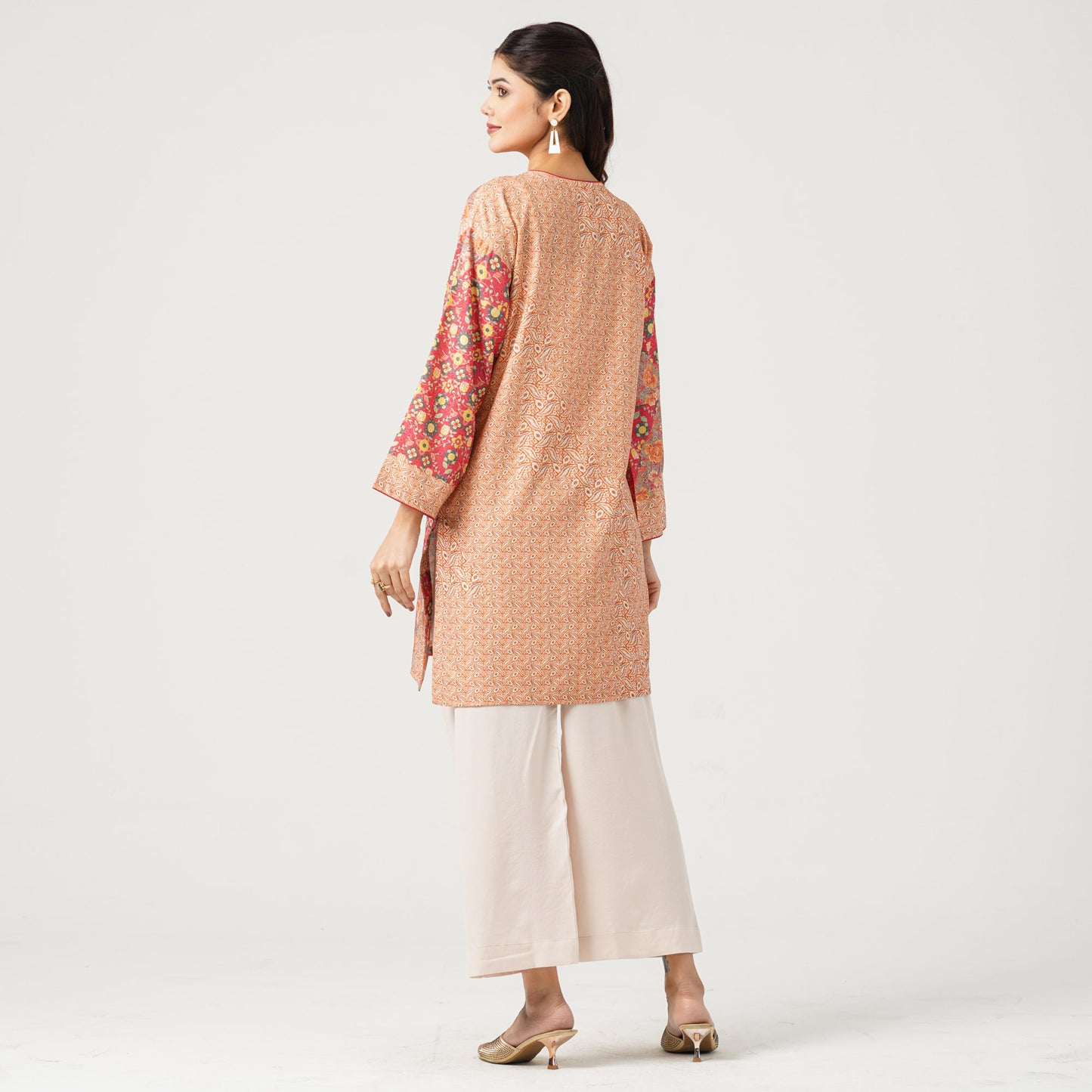 Women’s Blended Silk Printed Two-Piece Set