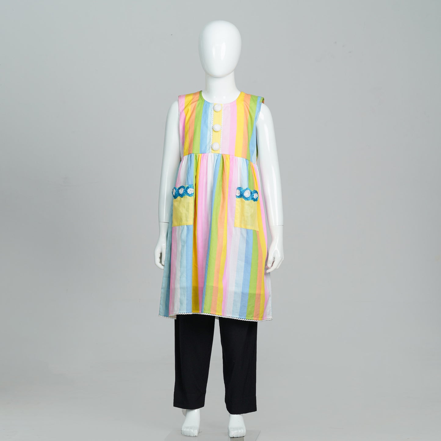 Girls Rainbow Frock