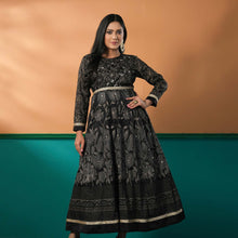 Load image into Gallery viewer, ETHNIC GOWN-BLACK
