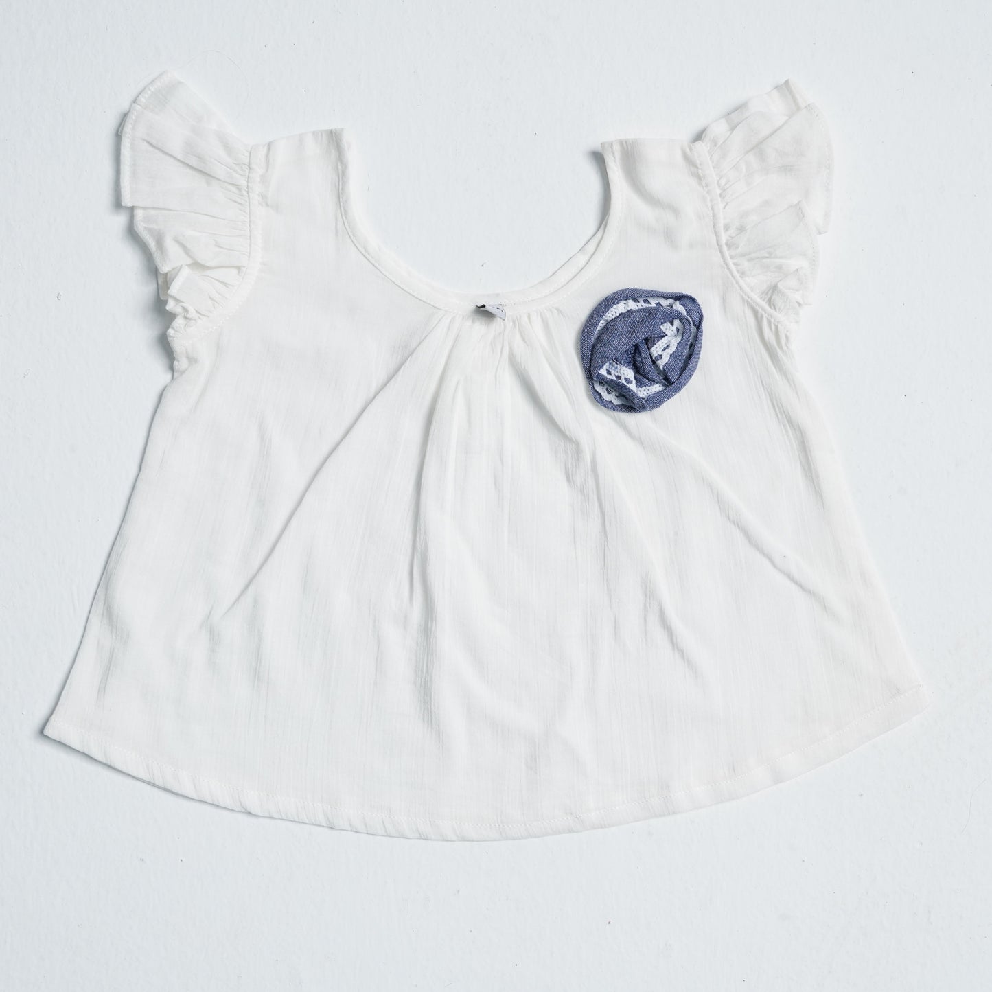 Newborn Girl's White Frock Set