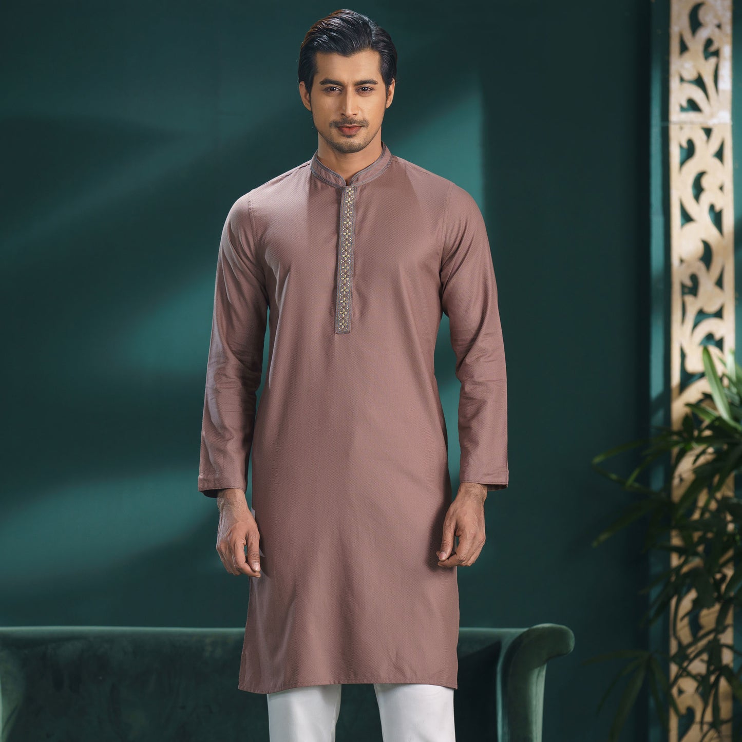 Mens Tortilla Embroidery Panjabi