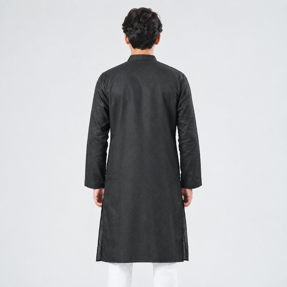 Mens Black Embroidery Panjabi