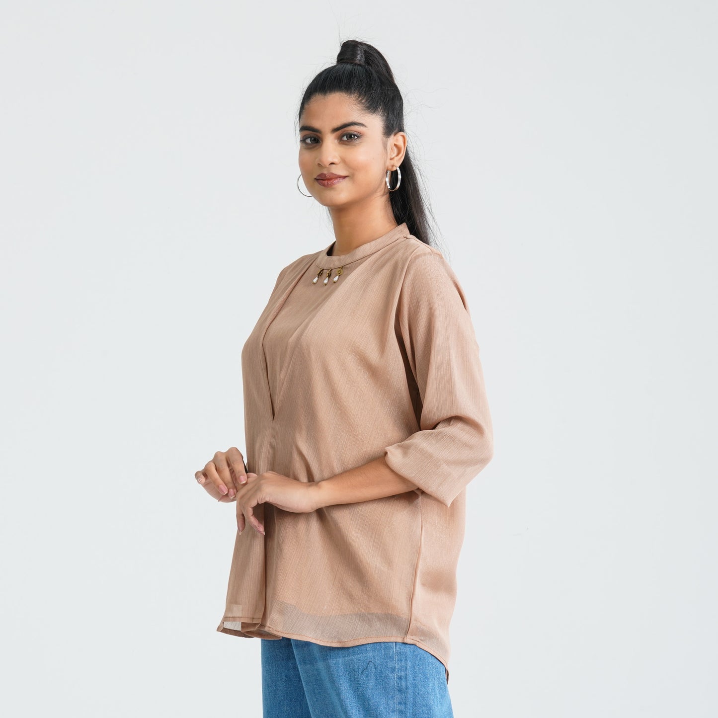 Women’s Georgette Layered Ethnic Top