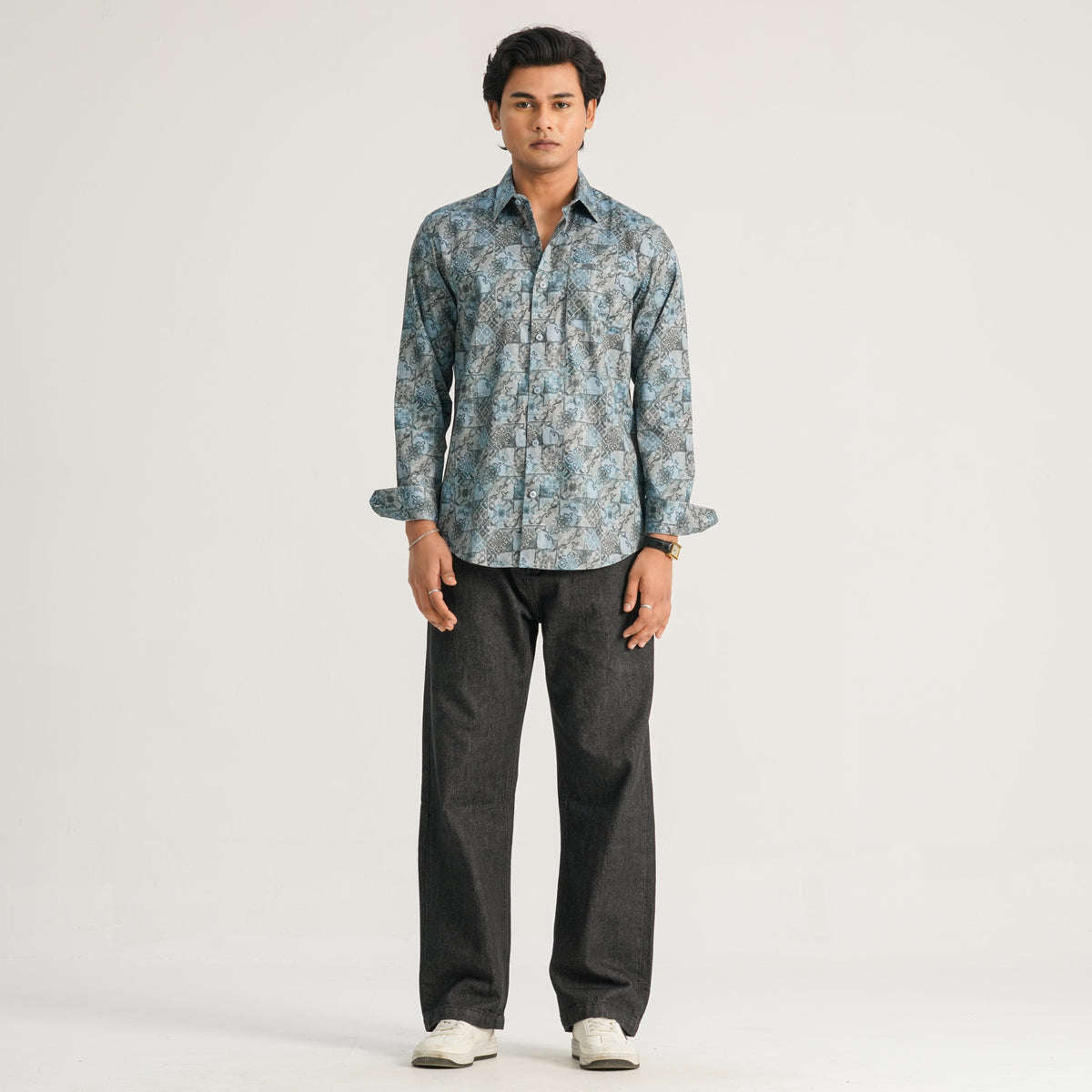 Mens Ash AOP Casual Shirt