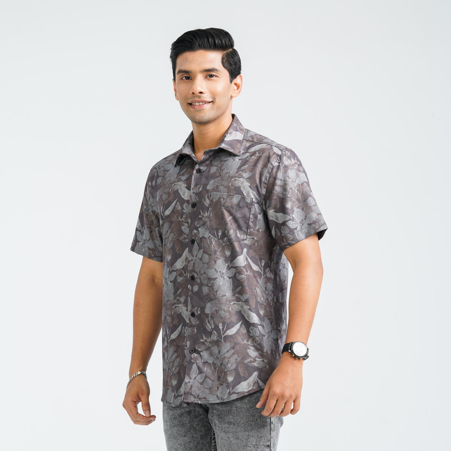 Men’s Coffee Blended Casual Shirt