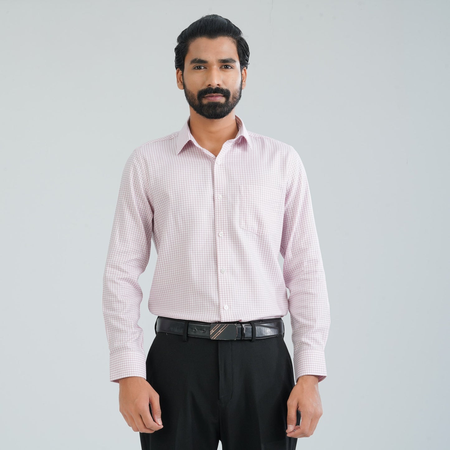 Men’s Pink Cotton Formal Shirt