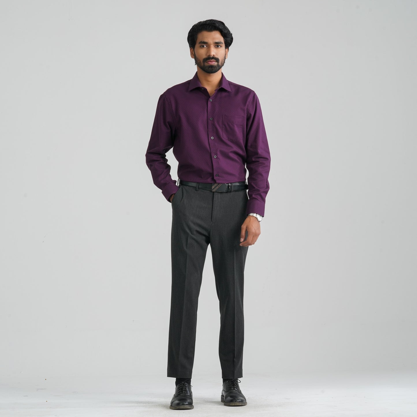 Men’s Dark Violet Formal Shirt