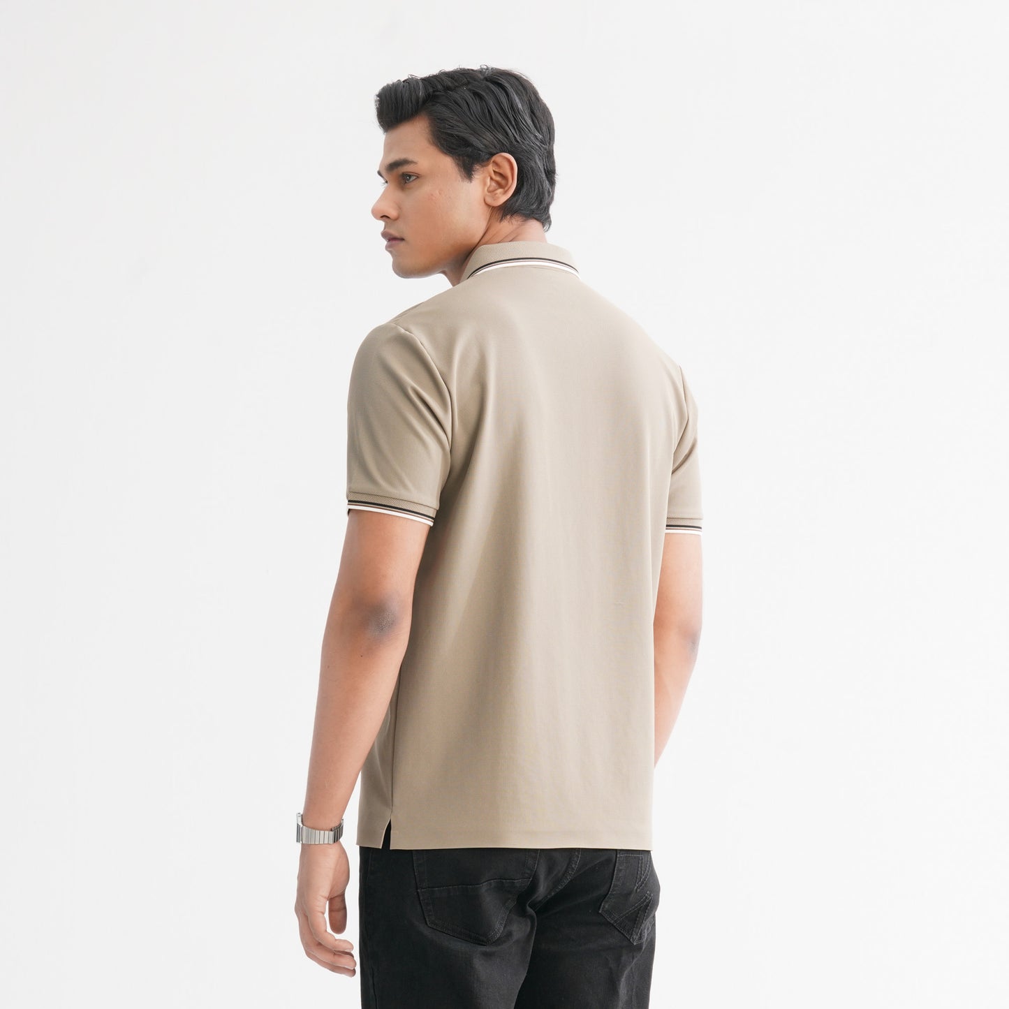 Mens Khaki Polo
