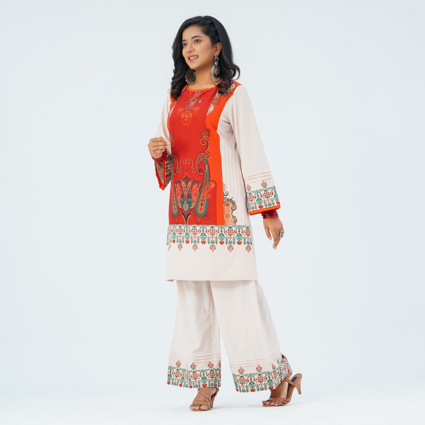 Womens Blended Silk Two Piece Set